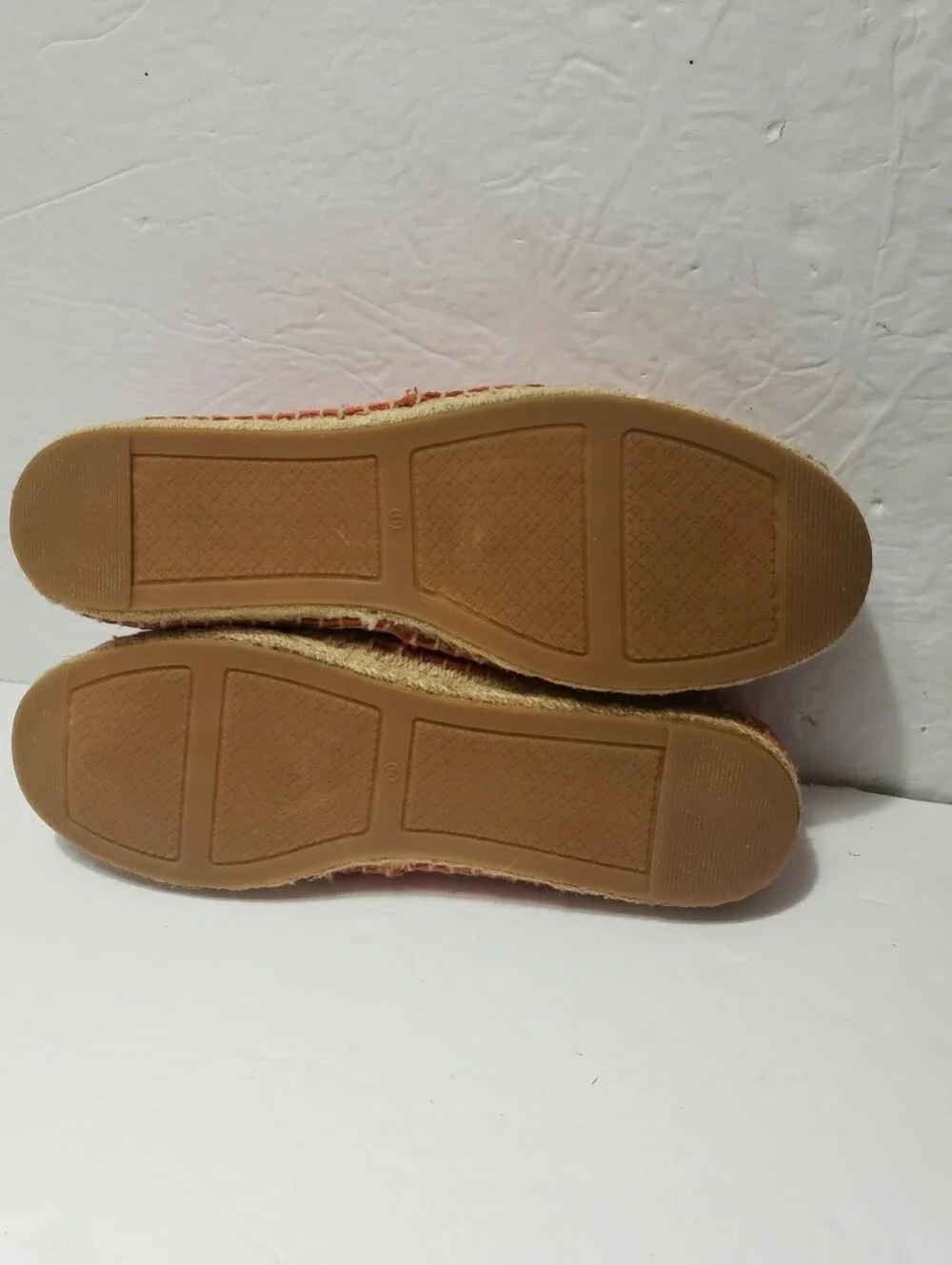 TORY BURCH Leather Perforated Logo Espadrilles Size 11M